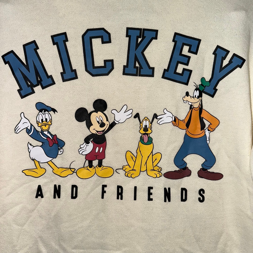 Women's Disney Mickey & Friends Cream Blue Utility Shacket XS - Picture 3 of 10
